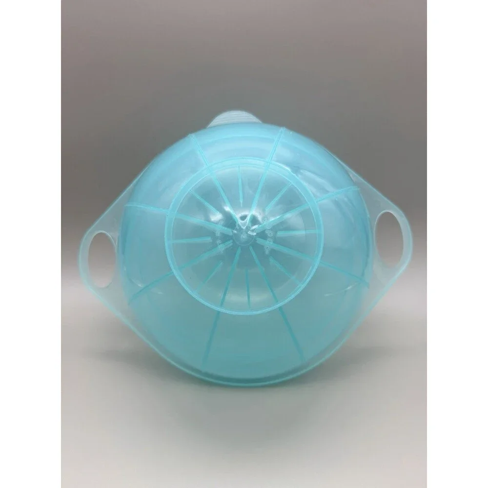 VTG 70s Copco Blue Plastic Sphere Lettuce Crisper Salad Keeper 9